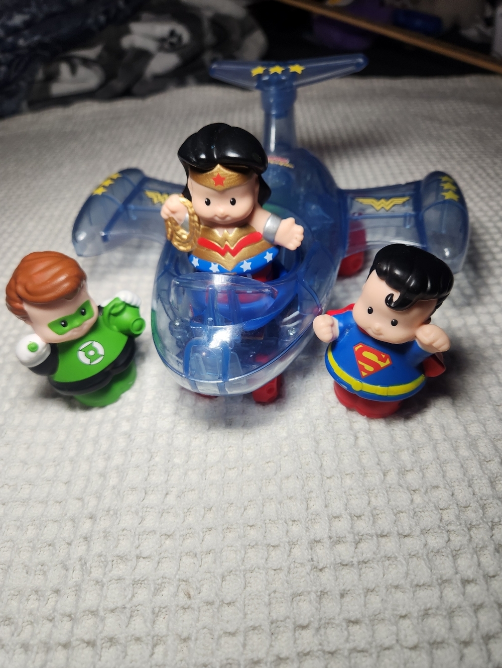 Wonder Woman Little People Jet Playset with Superhero Figures 2011